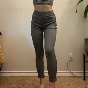 houndstooth Printed Pants